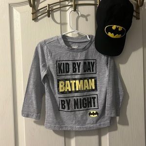 Batman long sleeve tee shirt size 3T